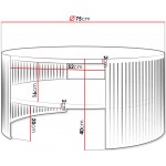 Τραπεζάκι σαλονιού Fikoli GD-Leuko-Xriso