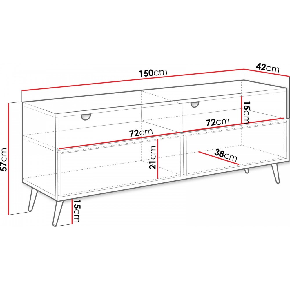 Έπιπλο τηλεόρασης Temerra 2K-Mpez