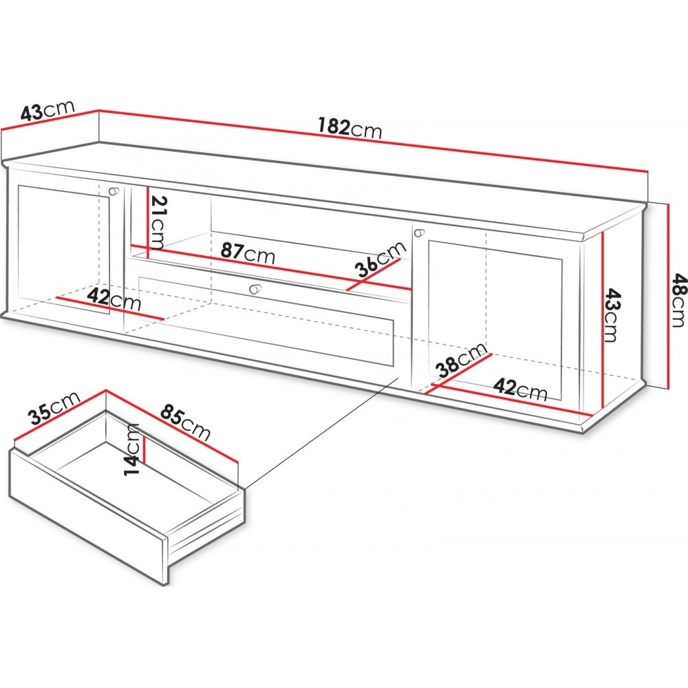 Έπιπλο τηλεόρασης Garoci