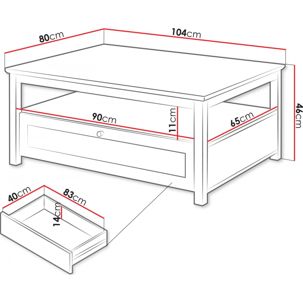 Τραπεζάκι σαλονιού Gacoris