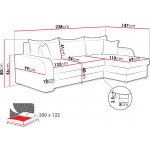Γωνιακός καναπές Kris M