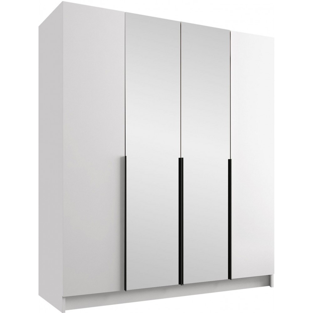 Ντουλάπα Santi II Τετράφυλλη-Leuko-Mauro