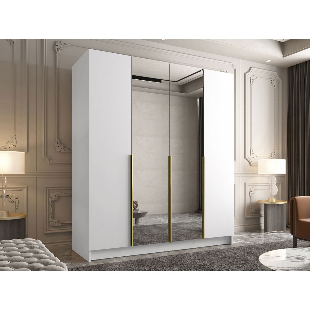 Ντουλάπα Santi II Τετράφυλλη-Leuko-Xriso