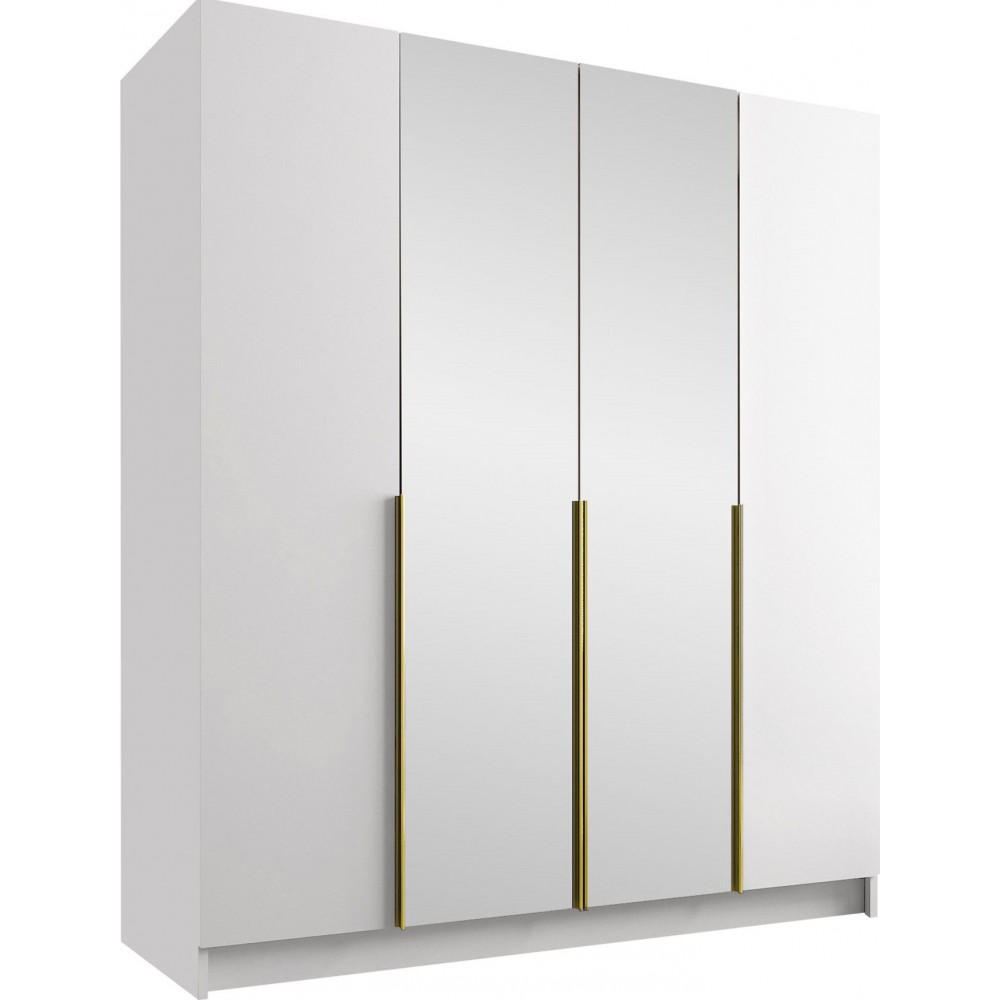 Ντουλάπα Santi II Τετράφυλλη-Leuko-Xriso