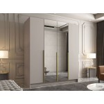 Ντουλάπα Santi II Τετράφυλλη-Gkri-Xryso