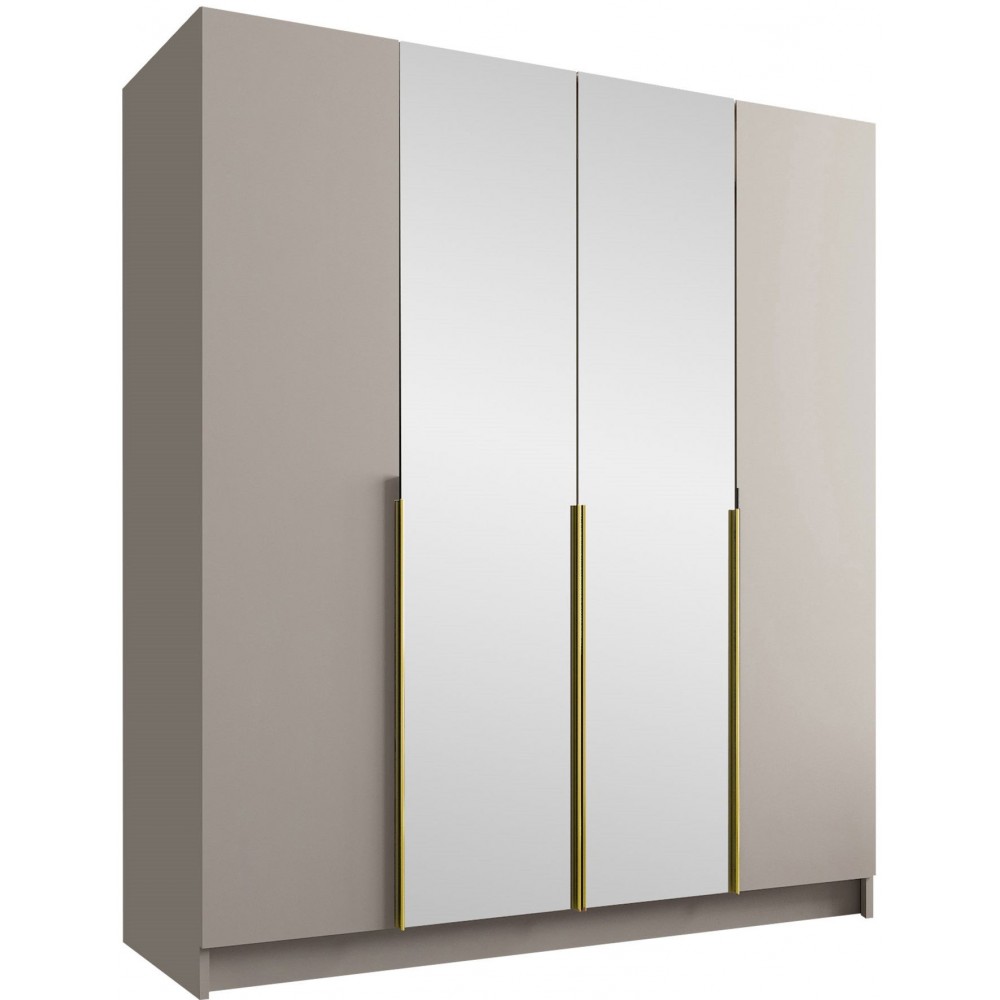 Ντουλάπα Santi II Τετράφυλλη-Gkri-Xryso