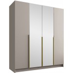 Ντουλάπα Santi II Τετράφυλλη-Gkri-Xryso