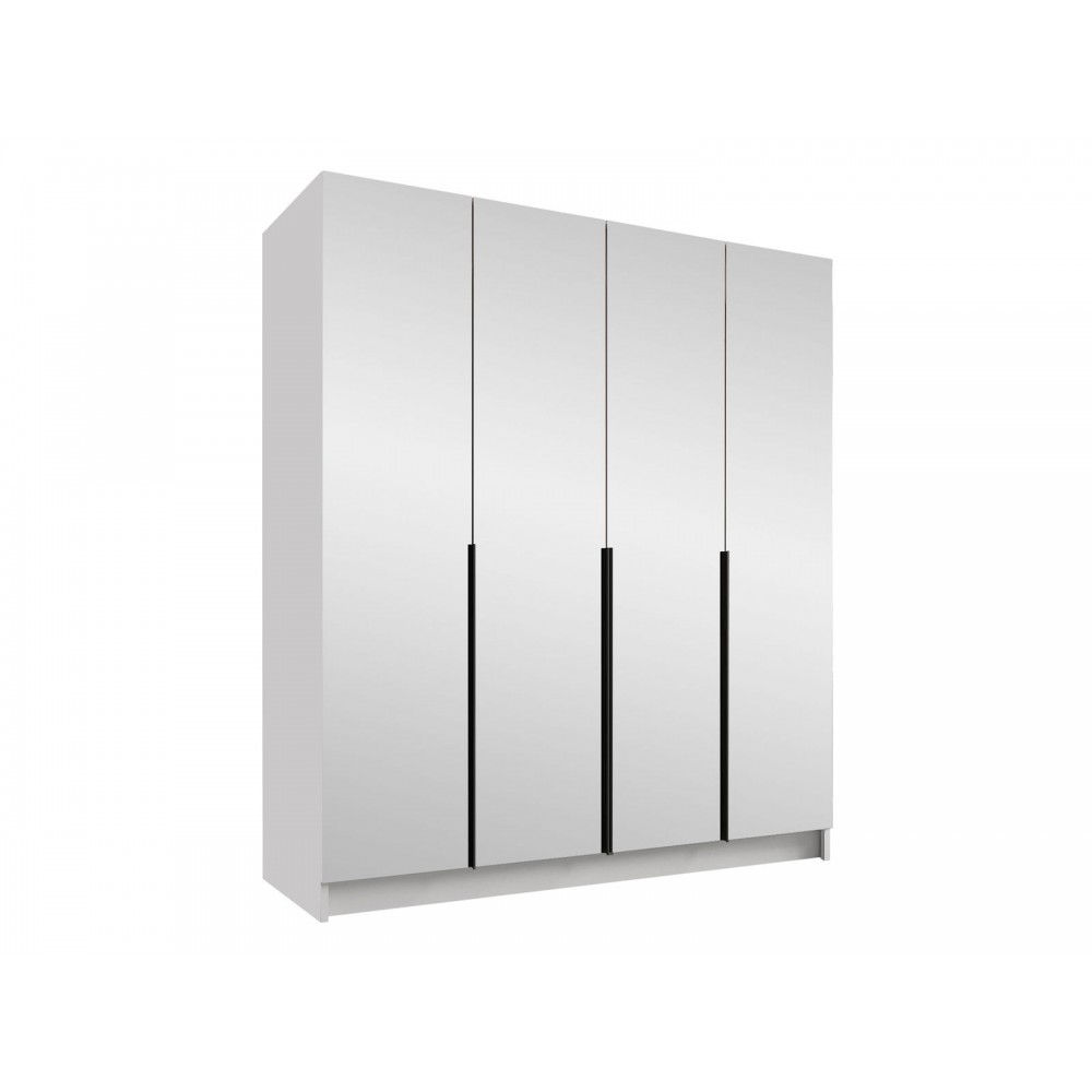 Ντουλάπα Santi III Τετράφυλλη-Leuko-Mauro