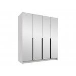 Ντουλάπα Santi III Τετράφυλλη-Leuko-Mauro