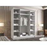 Ντουλάπα Santi III Τετράφυλλη-Leuko-Mauro