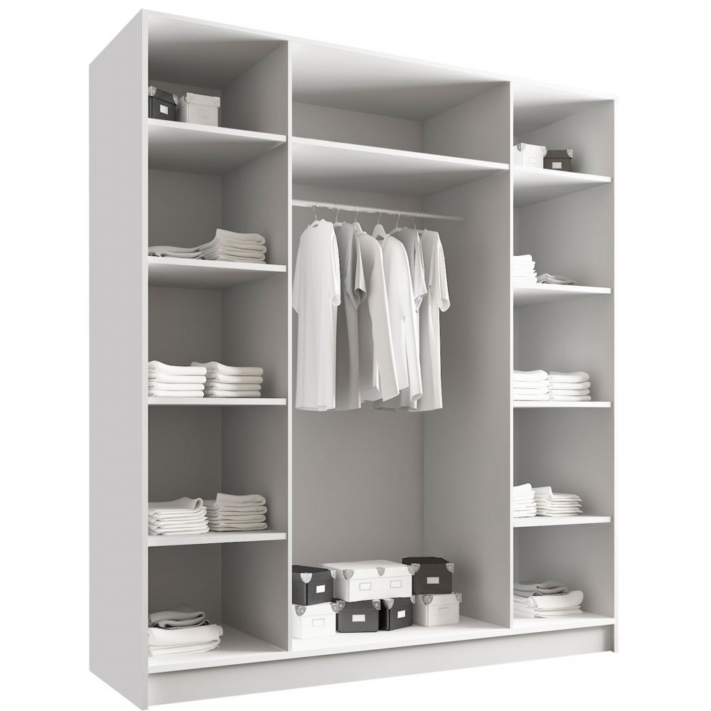 Ντουλάπα Santi III Τετράφυλλη-Leuko-Xriso