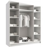 Ντουλάπα Santi III Τετράφυλλη-Leuko-Xriso