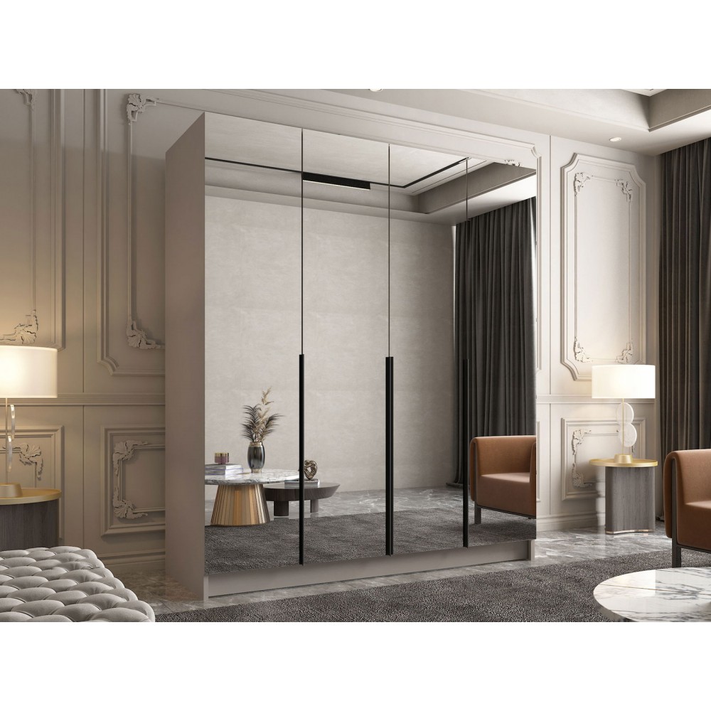 Ντουλάπα Santi III Τετράφυλλη-Gkri-Mauro