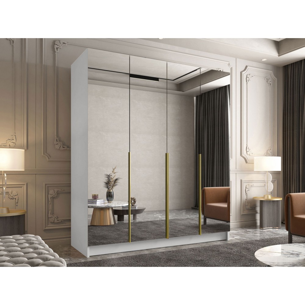 Ντουλάπα Santi III Τετράφυλλη-Gkri-Xryso