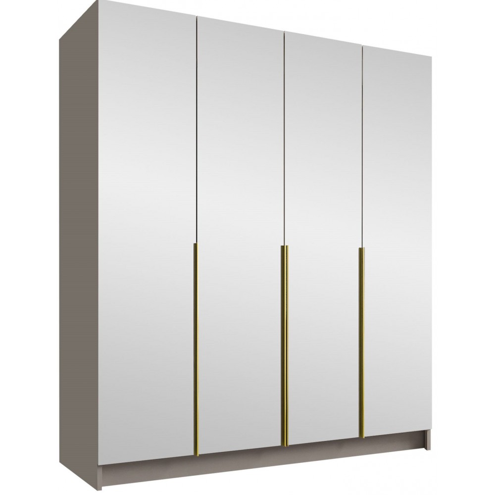 Ντουλάπα Santi III Τετράφυλλη-Gkri-Xryso