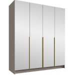 Ντουλάπα Santi III Τετράφυλλη-Gkri-Xryso