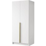 Ντουλάπα Bono Δύφυλλη-Leuko-Xriso