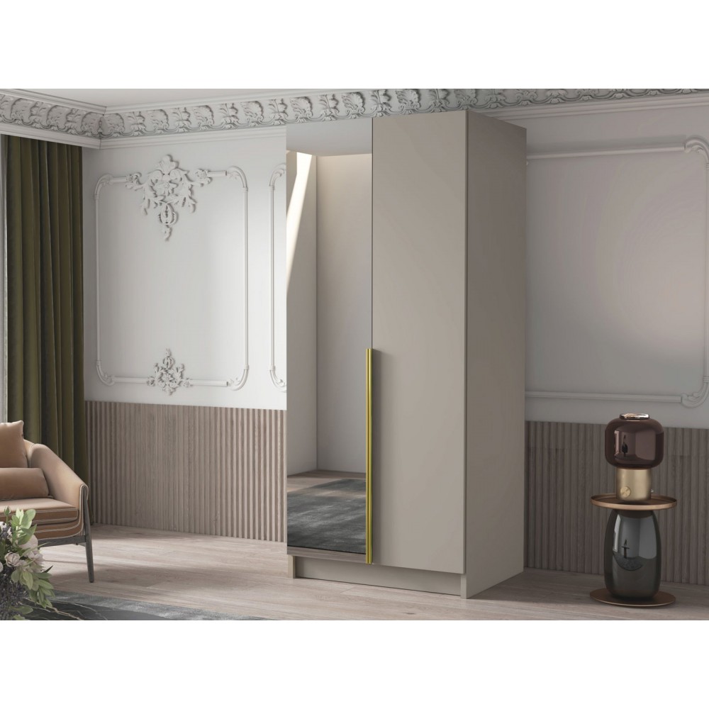 Ντουλάπα Bono II Δίφυλλη-Gkri-Xryso