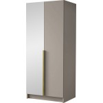 Ντουλάπα Bono II Δίφυλλη-Gkri-Xryso