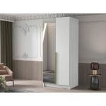 Ντουλάπα Bono II Δίφυλλη-Leuko-Xriso