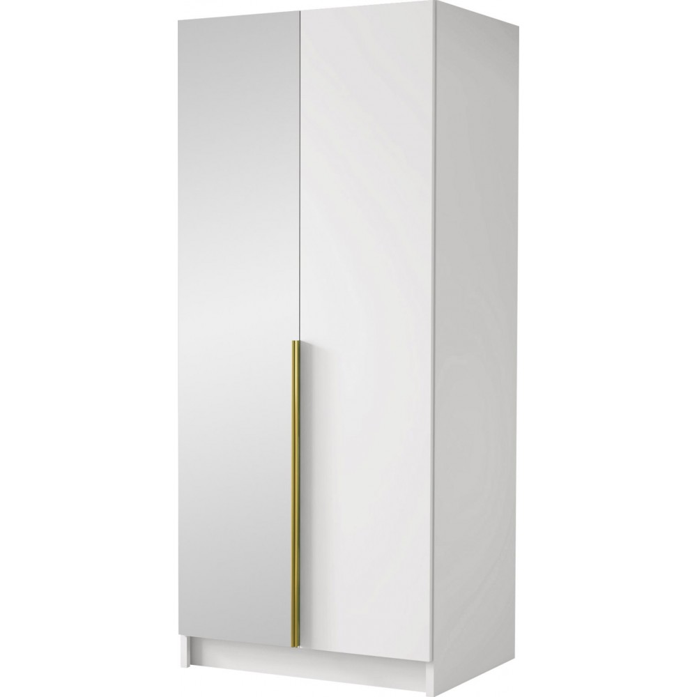 Ντουλάπα Bono II Δίφυλλη-Leuko-Xriso