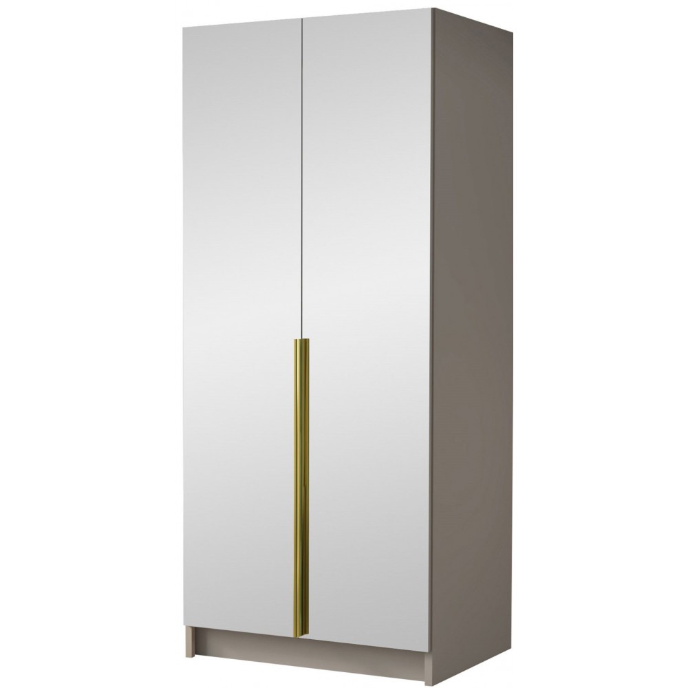 Ντουλάπα Bono III Δίφυλλη-Gkri-Xryso