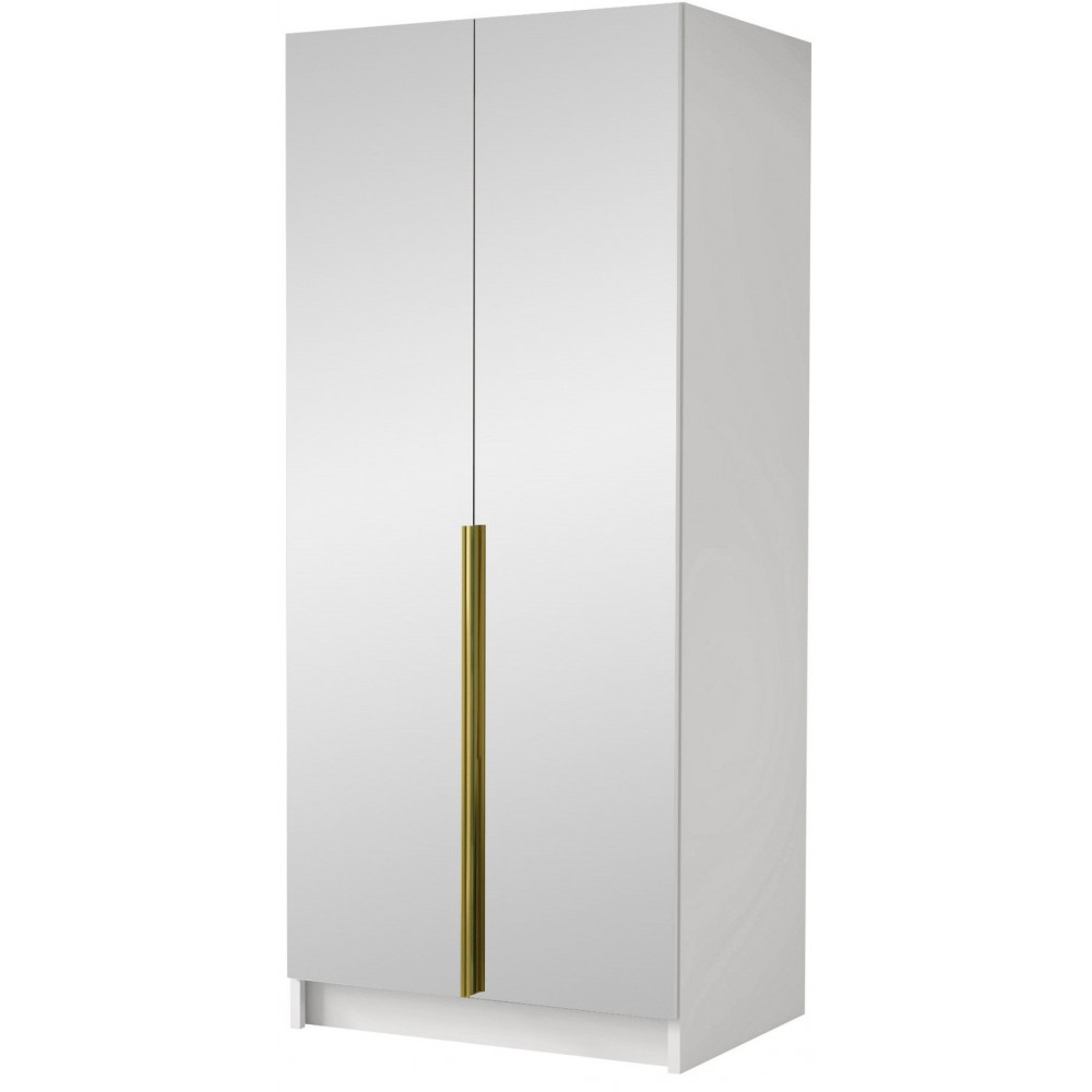 Ντουλάπα Bono III Δίφυλλη-Leuko-Xriso