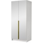 Ντουλάπα Bono III Δίφυλλη-Leuko-Xriso