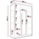 Ντουλάπα Calia I Τρίφυλλη-Gkri-Mauro