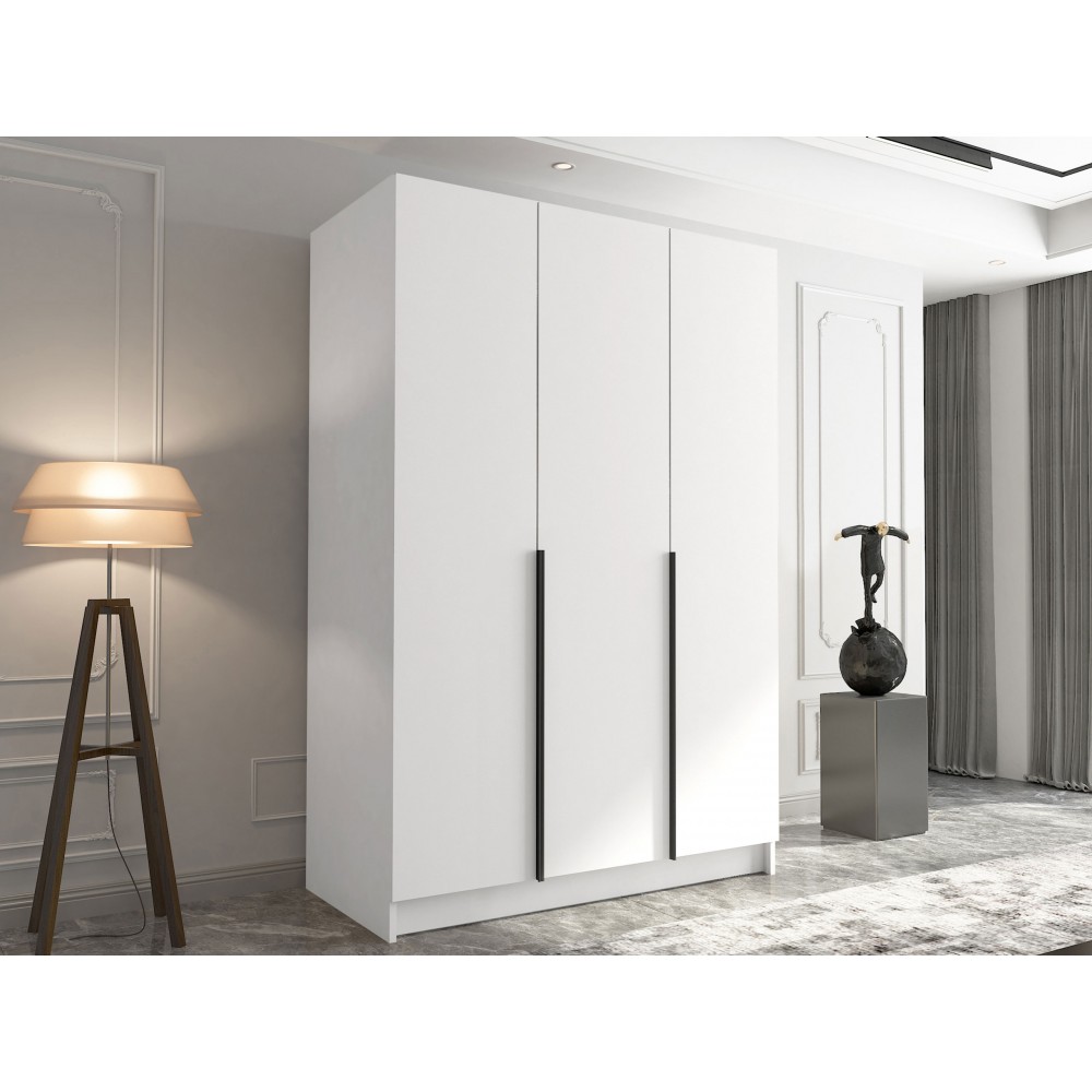 Ντουλάπα Calia I Τρίφυλλη-Leuko-Mauro