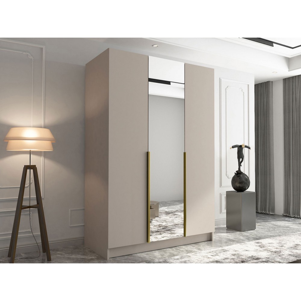 Ντουλάπα Calia II Τρίφυλλη-Gkri-Xryso