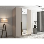 Ντουλάπα Calia II Τρίφυλλη-Leuko-Mauro