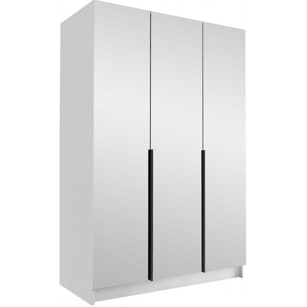 Ντουλάπα Calia III Τρίφυλλη-Leuko-Mauro