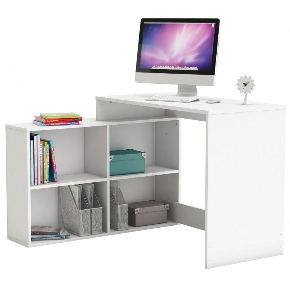 Γραφείο Angle-Λευκό