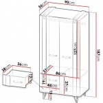 Ντουλάπα Lofter Δίφυλλη