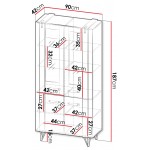 Βιτρίνα Lofter με LED φωτισμό
