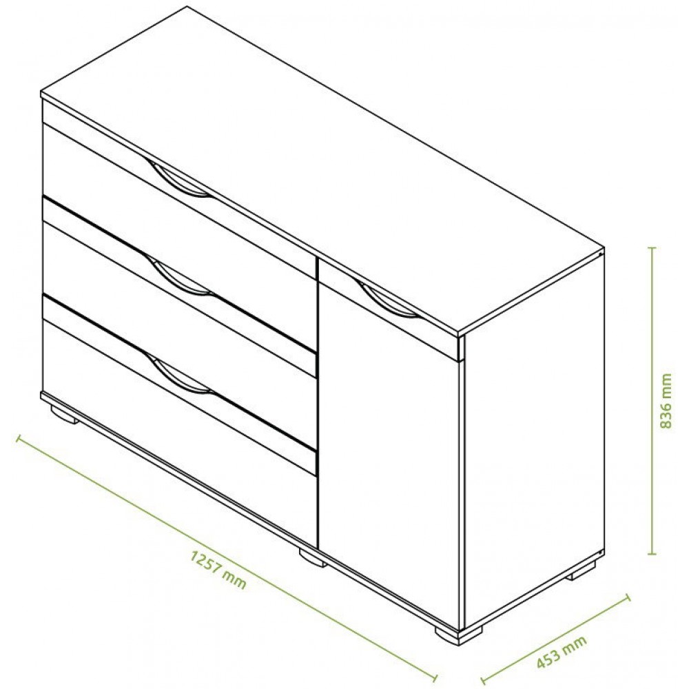 Συρταριέρα Alegria 126x44x84