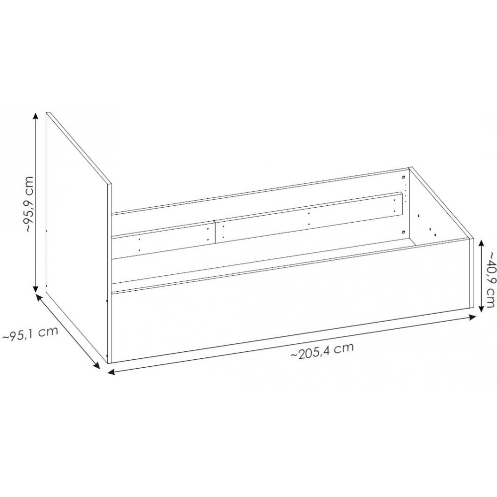 Κρεβάτι Ember-90 x 200
