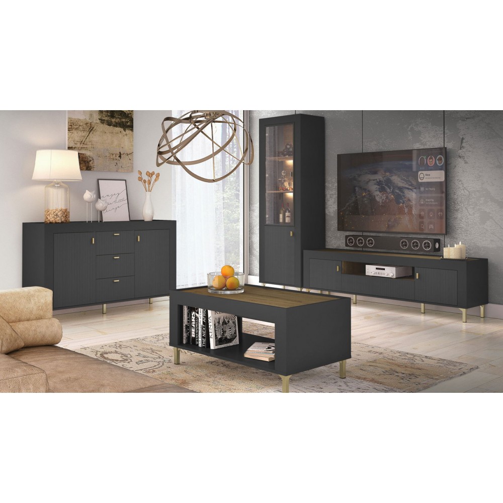 Βιτρίνα Mossa με LED Φωτισμο-Mauro