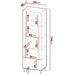 Βιτρίνα Mossa με LED Φωτισμο-Mpez