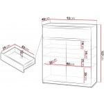 Παπουτσοθήκη Simply 92x40x107