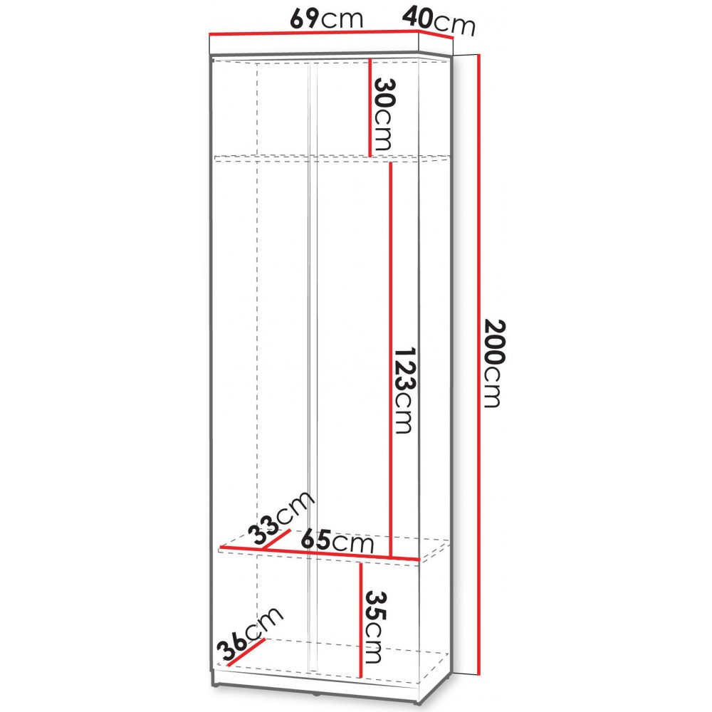 Γκαρνταρόμπα Simply-Leuko