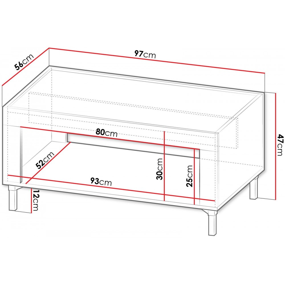 Tραπεζάκι σαλονιού Mossa-Mauro