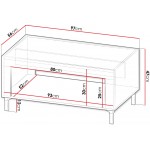 Tραπεζάκι σαλονιού Mossa 97x56x47