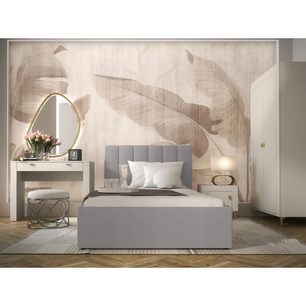 Επενδυμένο Kρεβάτι Mossa-Gkri-160 x 200