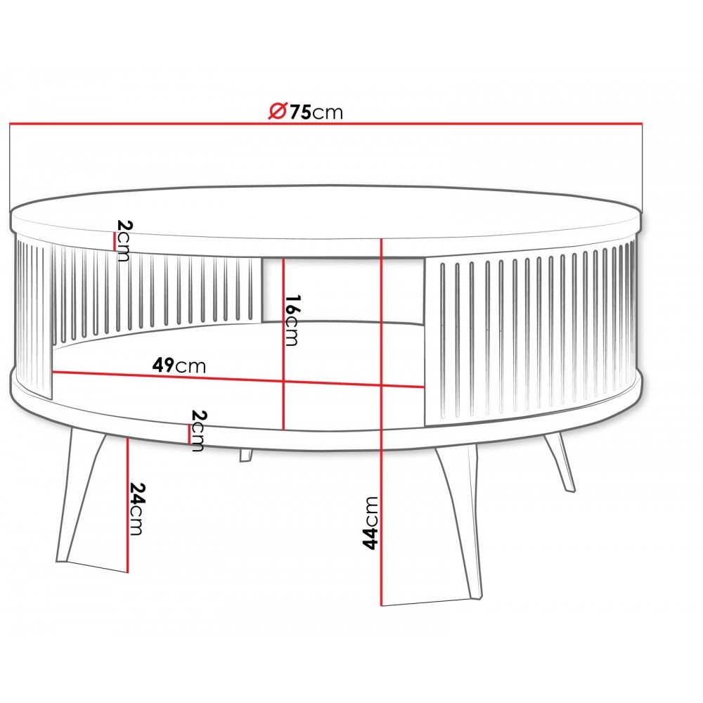 Τραπεζάκι σαλονιού Roenni-Mauro-Gkri