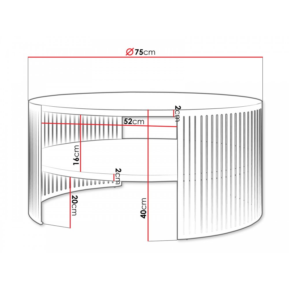 Τραπεζάκι σαλονιού Fikoli-Mauro-Gkri