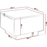 Τραπεζάκι σαλονιού Moon-Mauro Marmaro-60 x 60