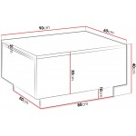 Τραπεζάκι σαλονιού Moon-Mauro Marmaro-90 x 60 εκ.