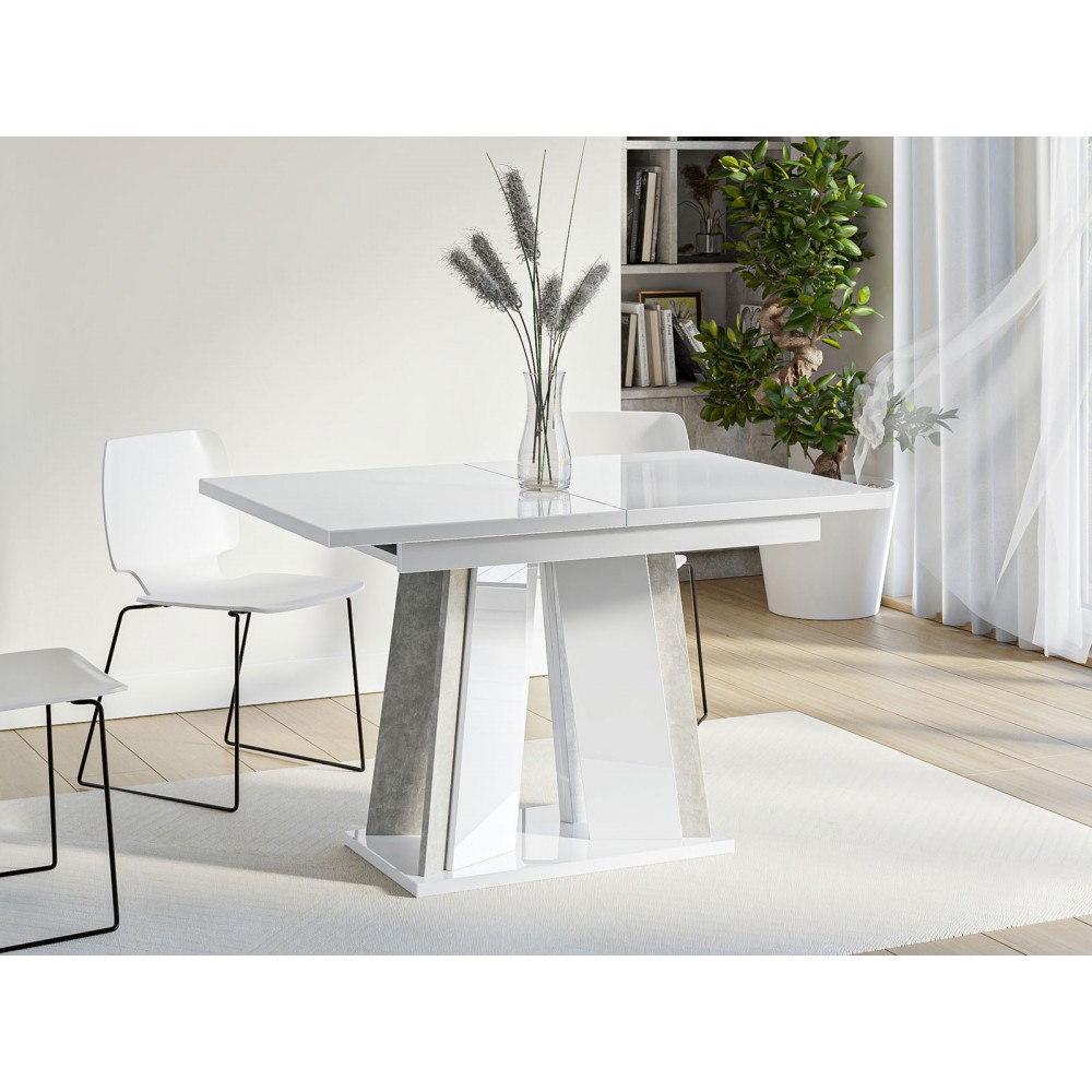 Τραπέζι Doha επεκτεινόμενο I-leuko gualistero - concrete